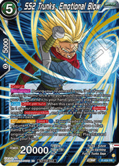 SS2 Trunks, Emotional Blow (Championship Selection Pack 2023 Vol.1) (Gold-Stamped) (P-454) [Tournament Promotion Cards] | Mindsight Gaming