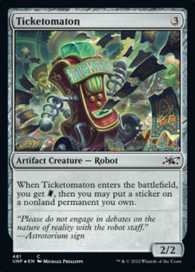 Ticketomaton (Galaxy Foil) [Unfinity] | Mindsight Gaming