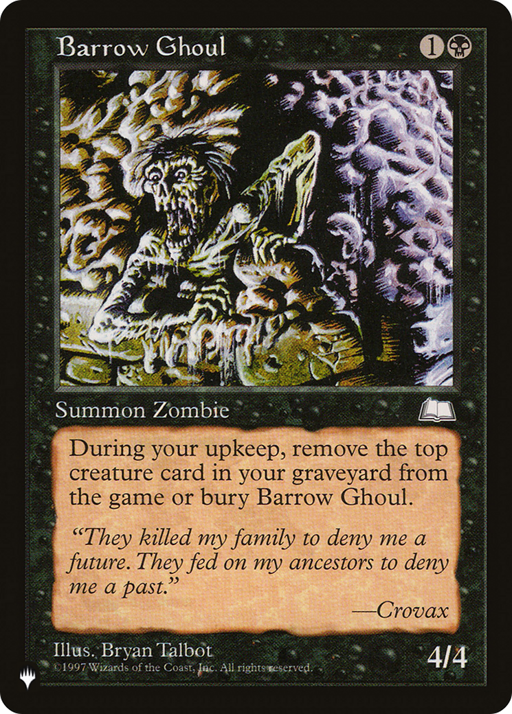 Barrow Ghoul [The List] | Mindsight Gaming