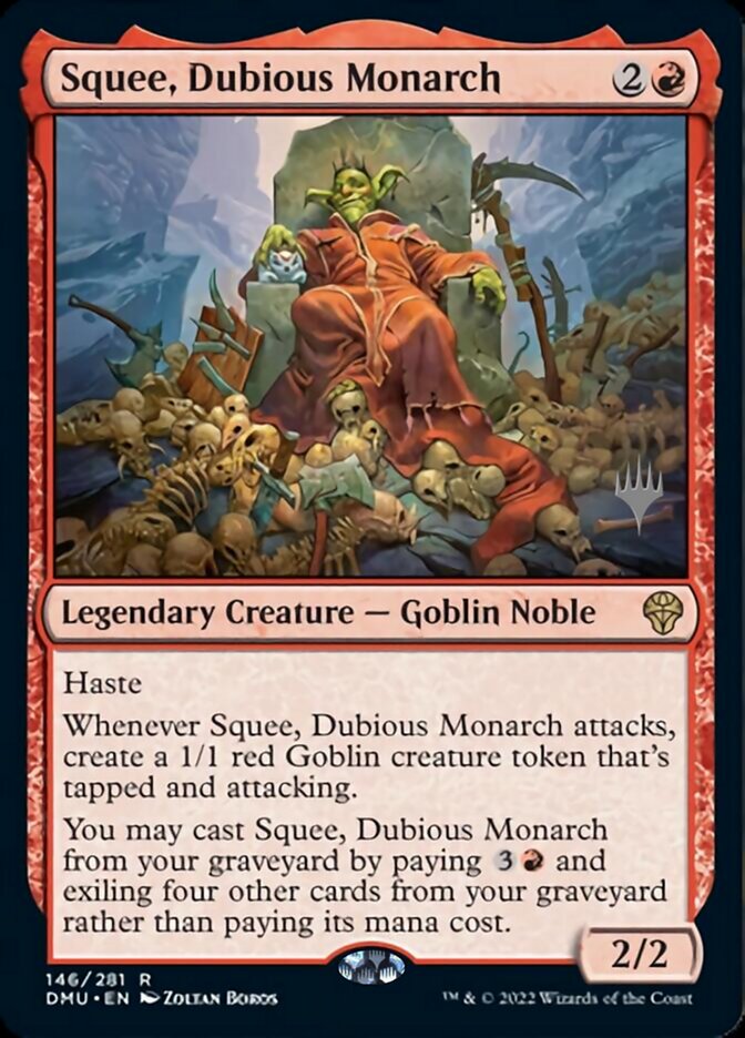 Squee, Dubious Monarch (Promo Pack) [Dominaria United Promos] | Mindsight Gaming