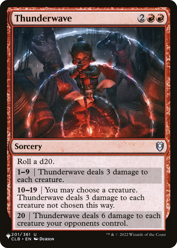 Thunderwave [The List Reprints] | Mindsight Gaming