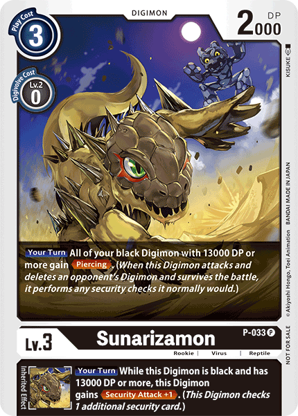 Sunarizamon [P-033] [Promotional Cards] | Mindsight Gaming