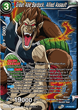 Great Ape Bardock, Allied Assault (Winner Stamped) (P-318) [Tournament Promotion Cards] | Mindsight Gaming