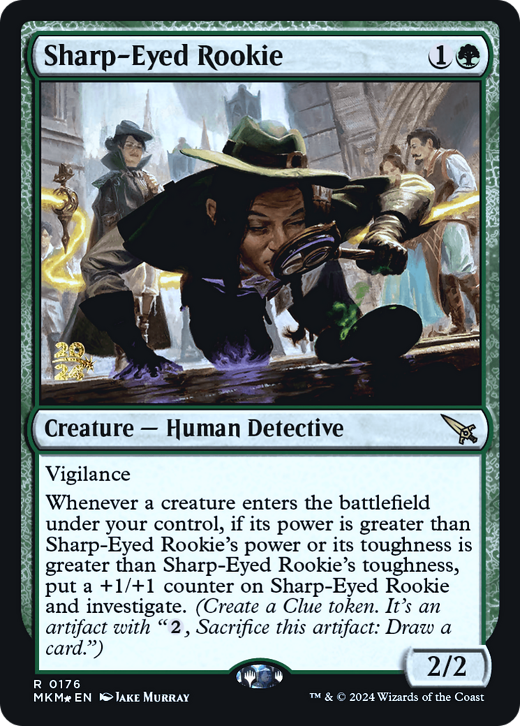 Sharp-Eyed Rookie [Murders at Karlov Manor Prerelease Promos] | Mindsight Gaming