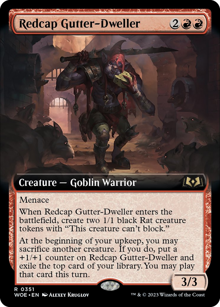 Redcap Gutter-Dweller (Extended Art) [Wilds of Eldraine] | Mindsight Gaming