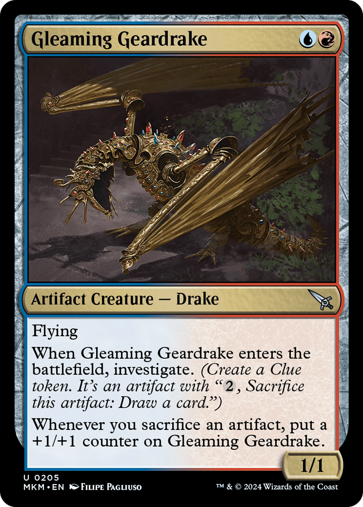 Gleaming Geardrake [Murders at Karlov Manor] | Mindsight Gaming