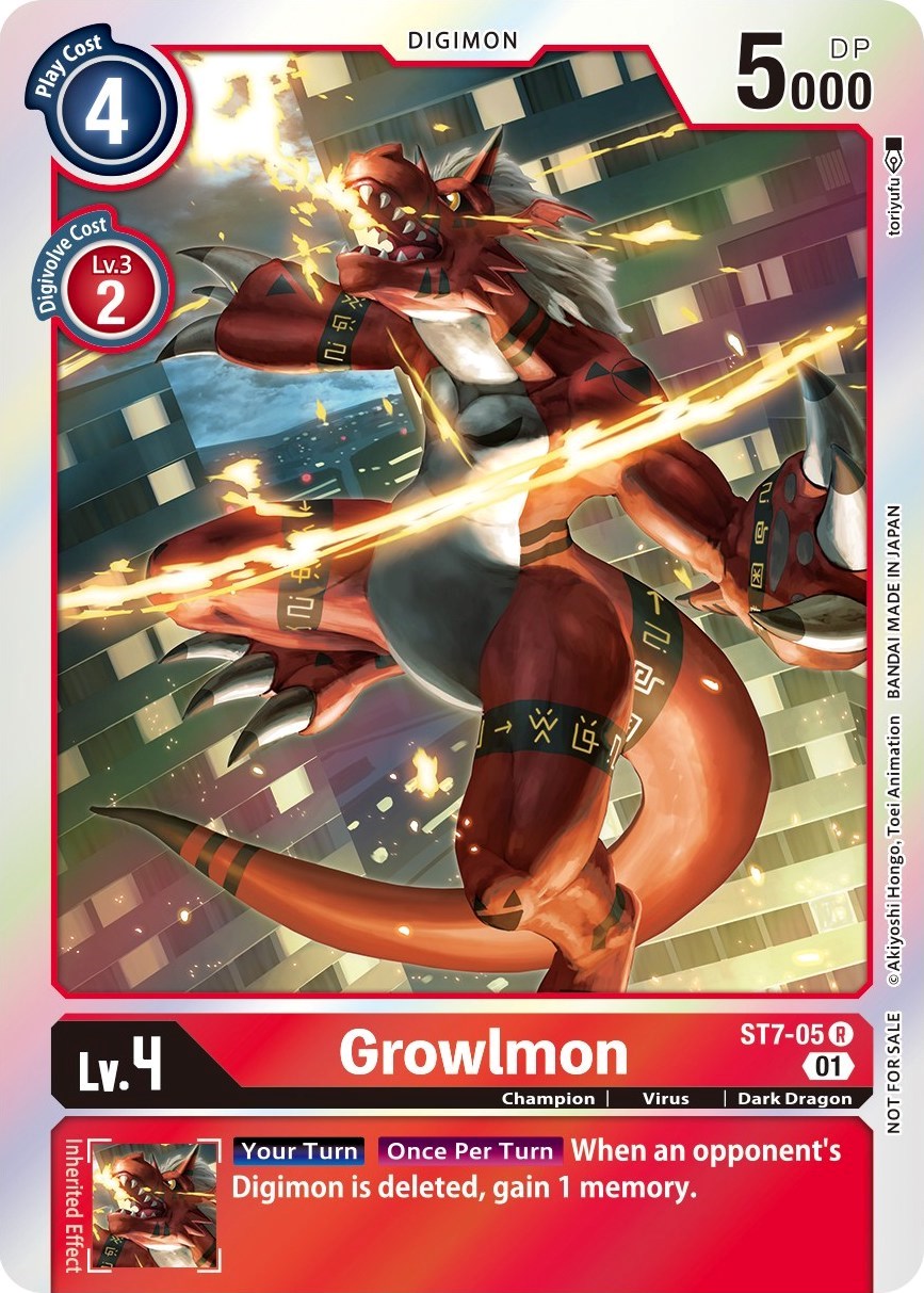 Growlmon [ST7-05] (Gen Con 2022) [Starter Deck: Gallantmon Promos] | Mindsight Gaming