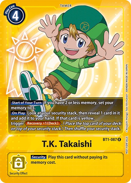 T.K. Takaishi [BT1-087] (Official Tournament Pack Vol.3) [Release Special Booster Promos] | Mindsight Gaming