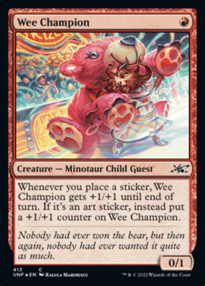 Wee Champion (Galaxy Foil) [Unfinity] | Mindsight Gaming