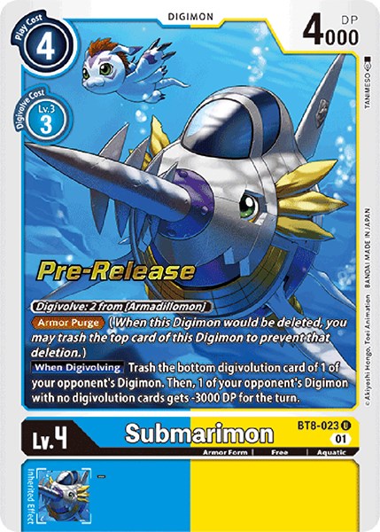 Submarimon [BT8-023] [New Awakening Pre-Release Cards] | Mindsight Gaming