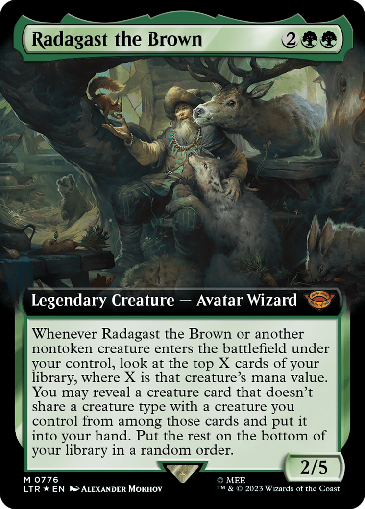 Radagast the Brown (Extended Art) (Surge Foil) [The Lord of the Rings: Tales of Middle-Earth] | Mindsight Gaming