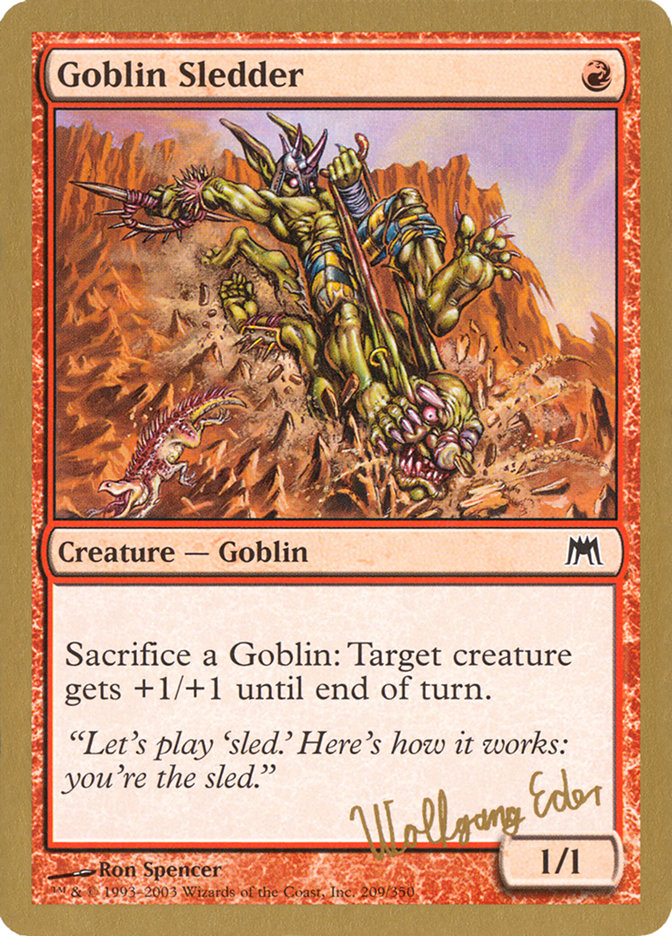 Goblin Sledder (Wolfgang Eder) [World Championship Decks 2003] | Mindsight Gaming