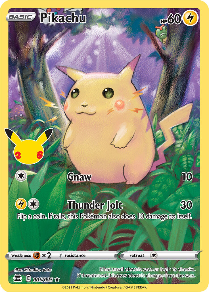 Pikachu (005/025) [Celebrations: 25th Anniversary] | Mindsight Gaming