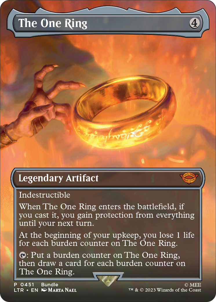 The One Ring (Borderless Alternate Art) [The Lord of the Rings: Tales of Middle-Earth] | Mindsight Gaming