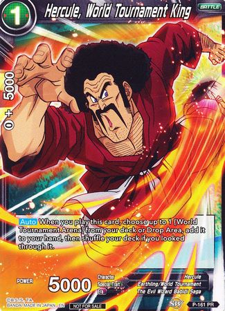 Hercule, World Tournament King (Power Booster) (P-161) [Promotion Cards] | Mindsight Gaming