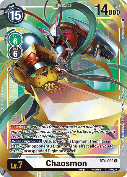 Chaosmon [BT4-090] (Alternate Art) [Great Legend] | Mindsight Gaming