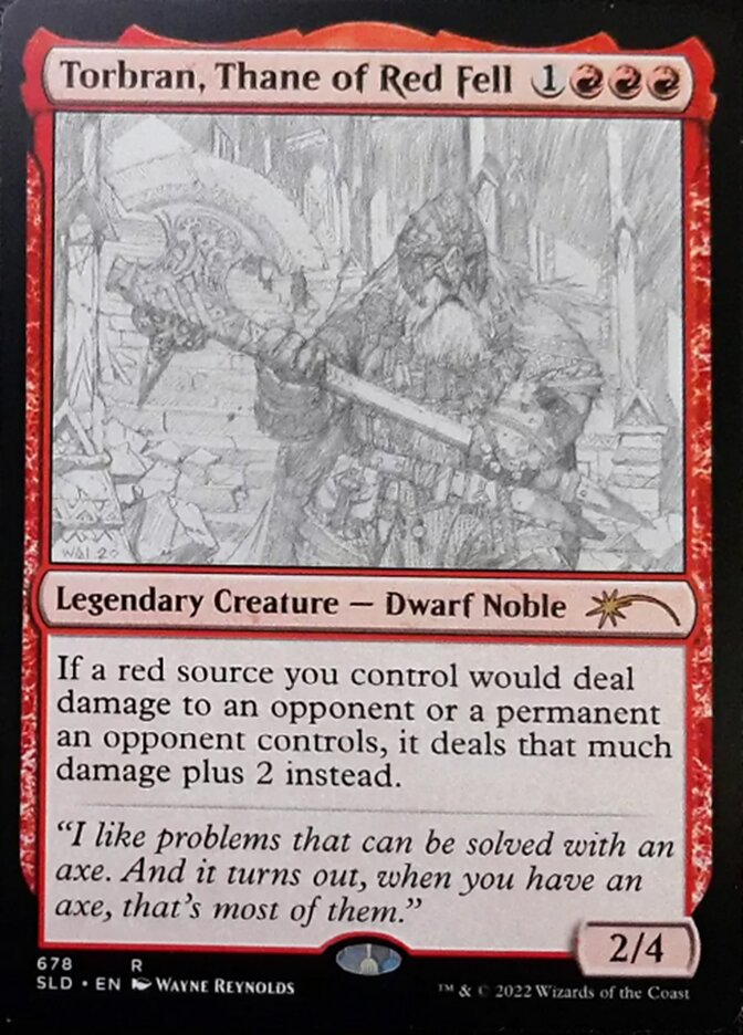 Torbran, Thane of Red Fell (Sketch) [Secret Lair Drop Promos] | Mindsight Gaming