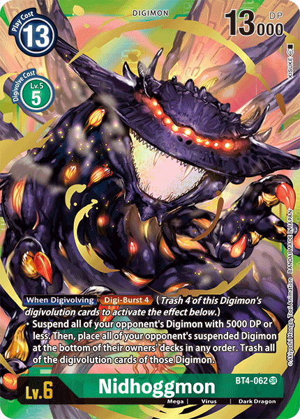 Nidhoggmon [BT4-062] (Alternate Art) [Great Legend] | Mindsight Gaming