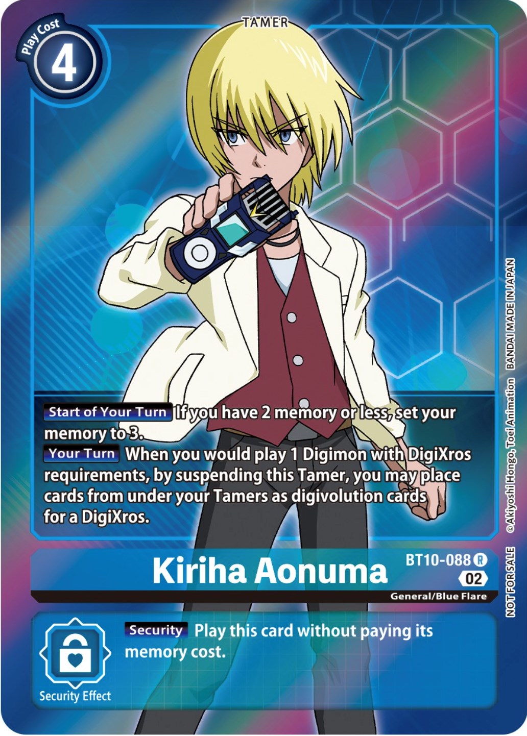 Kiriha Aonuma [BT10-088] (Box Topper) [Xros Encounter] | Mindsight Gaming