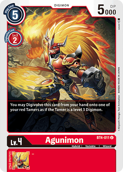 Agunimon [BT4-011] [Great Legend] | Mindsight Gaming