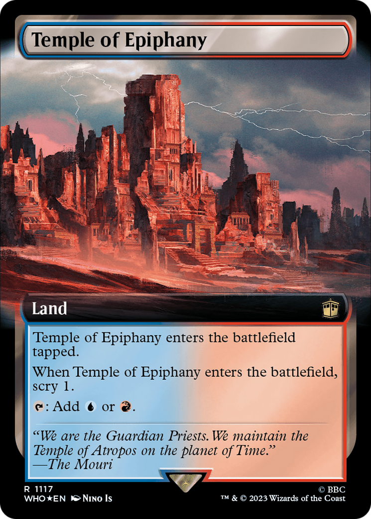 Temple of Epiphany (Extended Art) (Surge Foil) [Doctor Who] | Mindsight Gaming