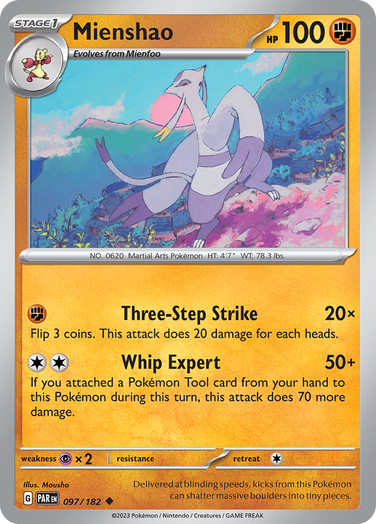 Mienshao (097/182) [Scarlet & Violet: Paradox Rift] | Mindsight Gaming