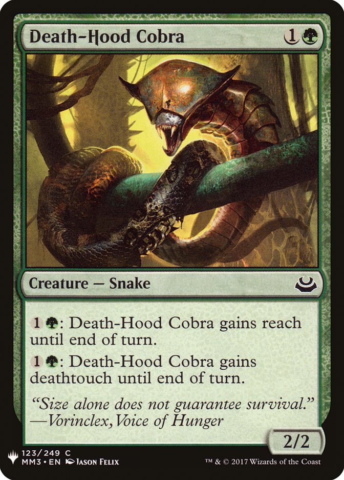 Death-Hood Cobra [Mystery Booster] | Mindsight Gaming