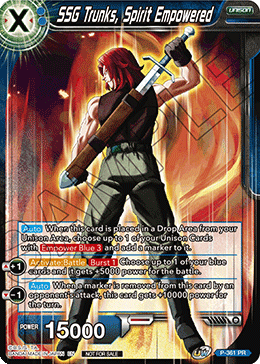 SSG Trunks, Spirit Empowered (P-361) [Promotion Cards] | Mindsight Gaming