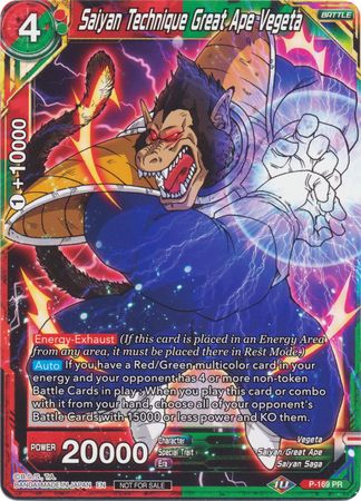 Saiyan Technique Great Ape Vegeta (P-169) [Promotion Cards] | Mindsight Gaming