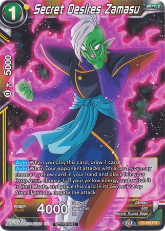 Secret Desires Zamasu (Shop Tournament: Assault of Saiyans) (P-129) [Promotion Cards] | Mindsight Gaming