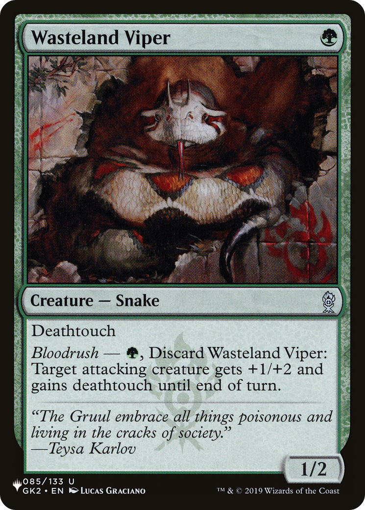 Wasteland Viper [The List] | Mindsight Gaming