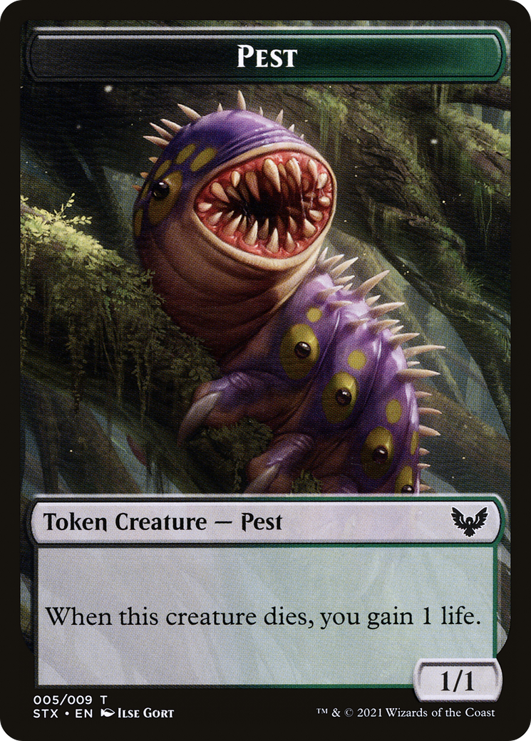 Pest // Lukka, Wayward Bonder Emblem Double-Sided Token [Secret Lair: From Cute to Brute Tokens] | Mindsight Gaming