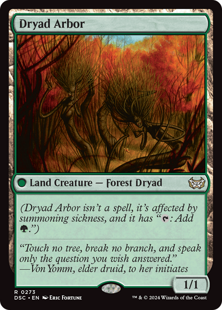 Dryad Arbor [Duskmourn: House of Horror Commander] | Mindsight Gaming