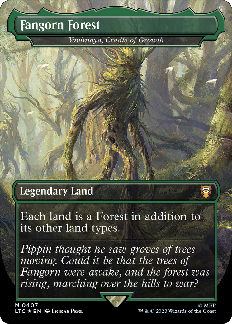 Fangorn Forest - Yavimaya, Cradle of Growth (Surge Foil Realms and Relics) [The Lord of the Rings: Tales of Middle-Earth Commander] | Mindsight Gaming