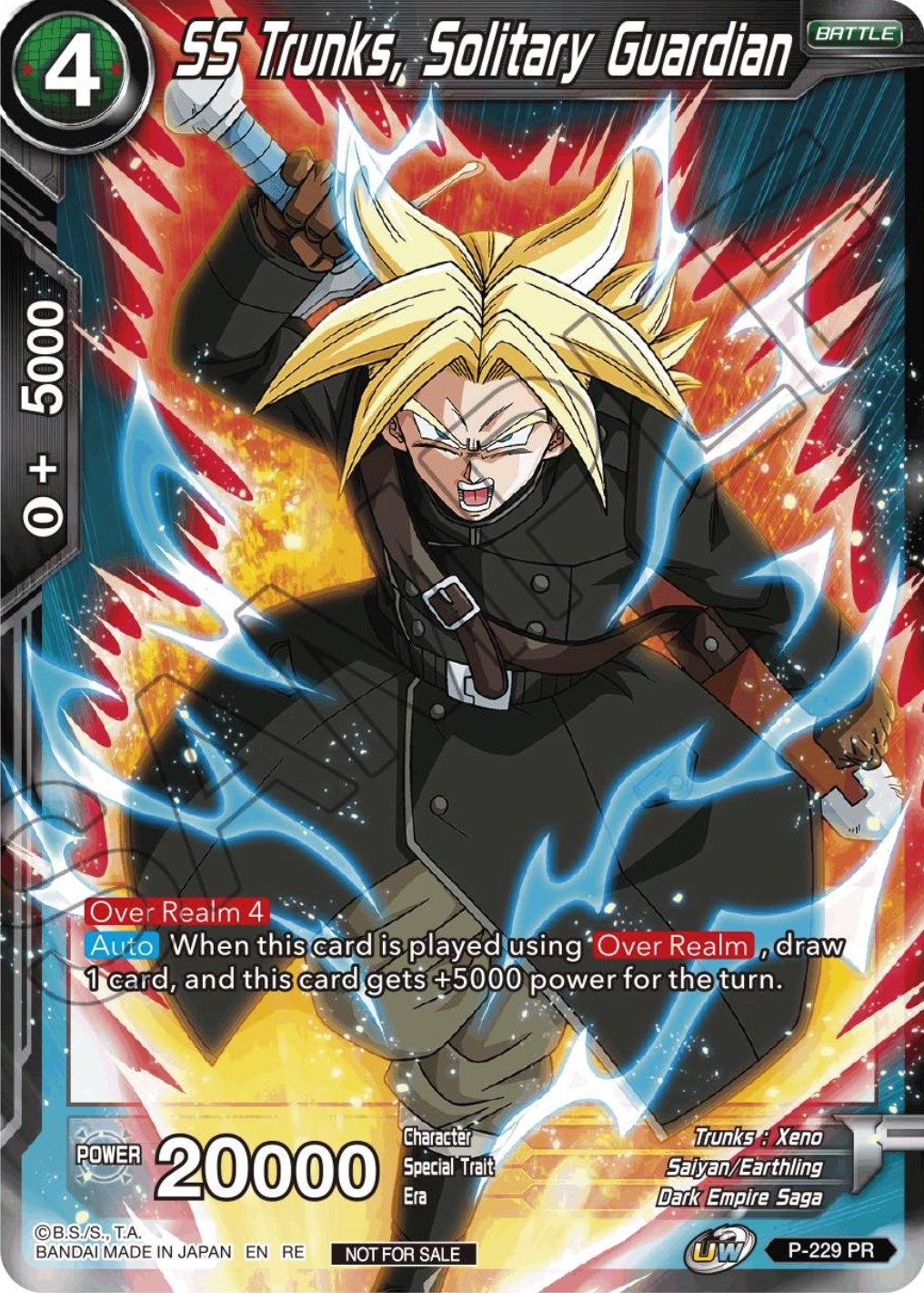 SS Trunks, Solitary Guardian (Championship Selection Pack 2023 Vol.1) (P-229) [Tournament Promotion Cards] | Mindsight Gaming