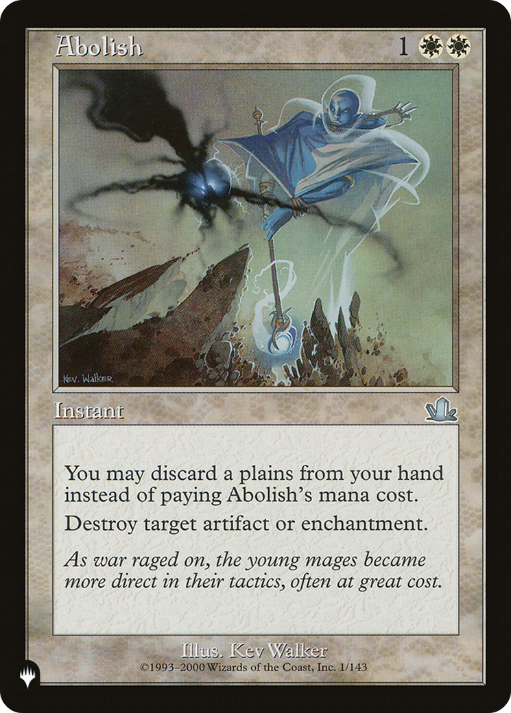 Abolish [The List Reprints] | Mindsight Gaming