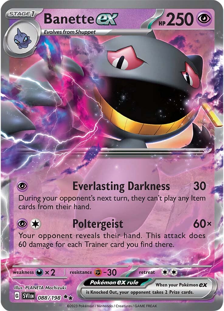 Banette ex (088/198) [Scarlet & Violet: Base Set] | Mindsight Gaming