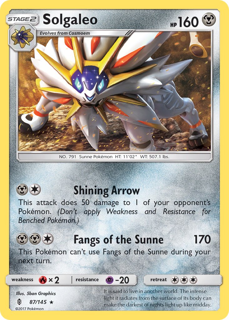 Solgaleo (87/145) (Theme Deck Exclusive) [Sun & Moon: Guardians Rising] | Mindsight Gaming