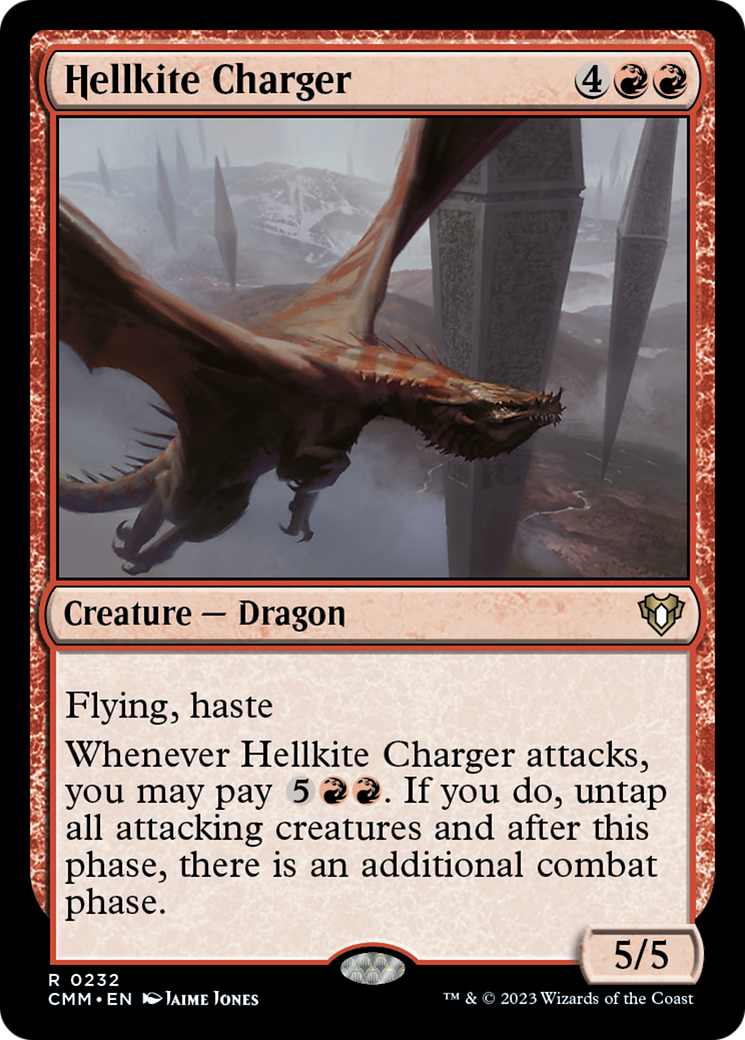 Hellkite Charger (Foil Etched) [Commander Masters] | Mindsight Gaming