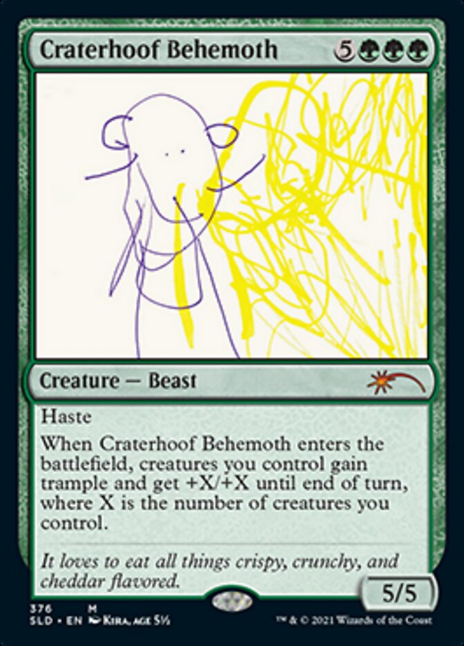 Craterhoof Behemoth (376) [Secret Lair Drop Series] | Mindsight Gaming