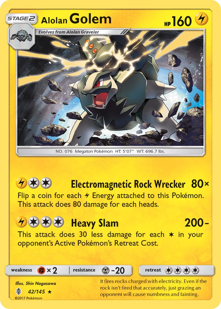 Alolan Golem (42/145) (Cosmos Holo) (Blister Exclusive) [Sun & Moon: Guardians Rising] | Mindsight Gaming