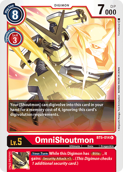 OmniShoutmon [BT5-014] [Battle of Omni] | Mindsight Gaming