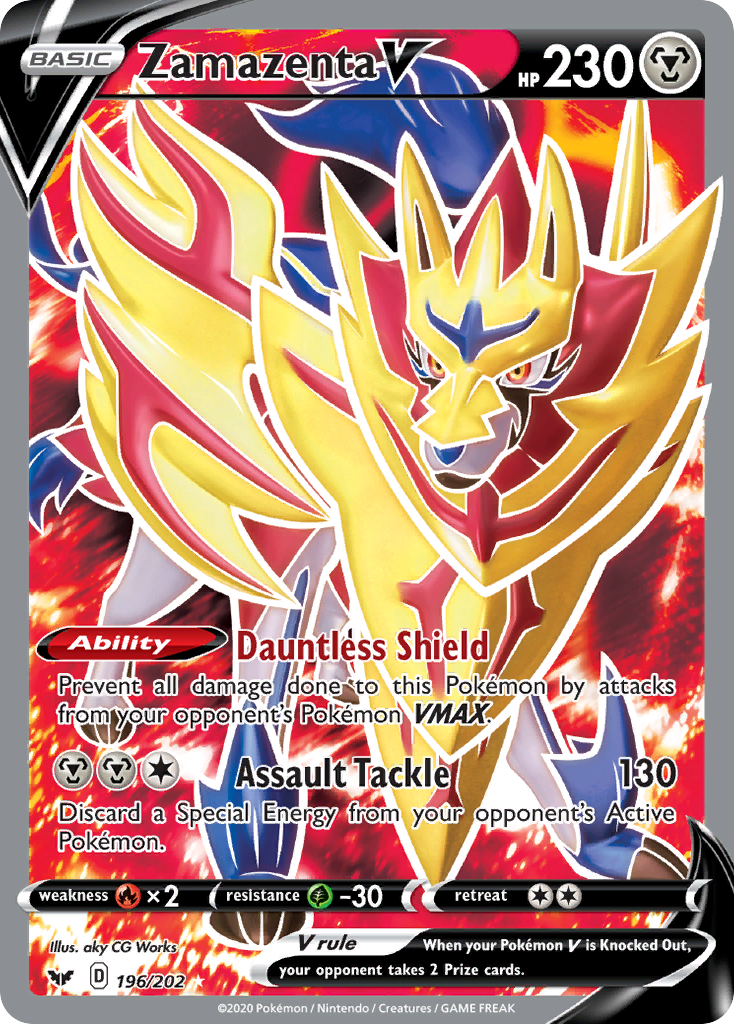 Zamazenta V (196/202) [Sword & Shield: Base Set] | Mindsight Gaming