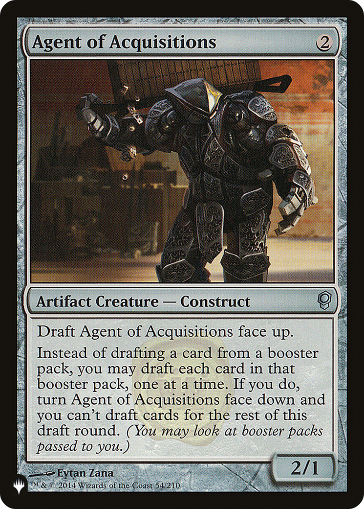 Agent of Acquisitions [The List Reprints] | Mindsight Gaming