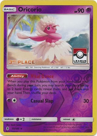 Oricorio (55/145) (League Promo 3rd Place) [Sun & Moon: Guardians Rising] | Mindsight Gaming