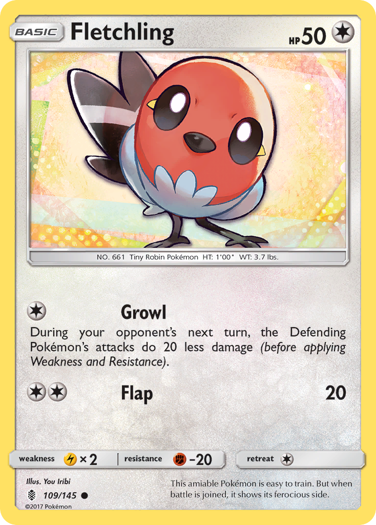 Fletchling (109/145) [Sun & Moon: Guardians Rising] | Mindsight Gaming