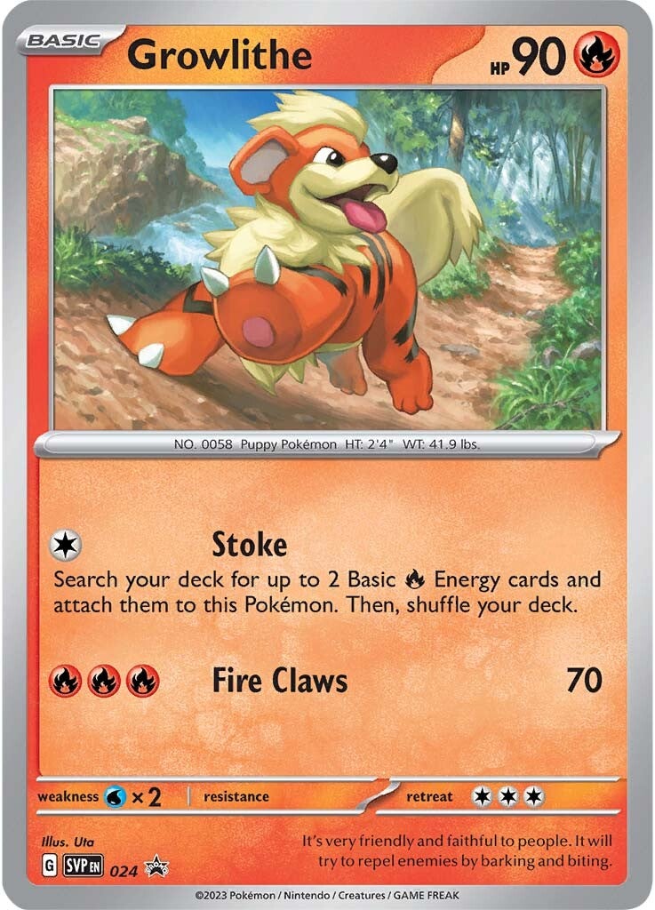 Growlithe (024) [Scarlet & Violet: Black Star Promos] | Mindsight Gaming