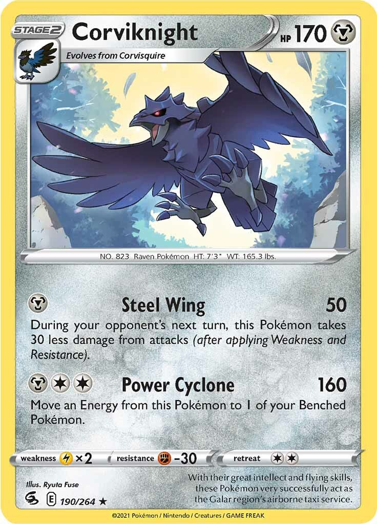 Corviknight (190/264) [Sword & Shield: Fusion Strike] | Mindsight Gaming