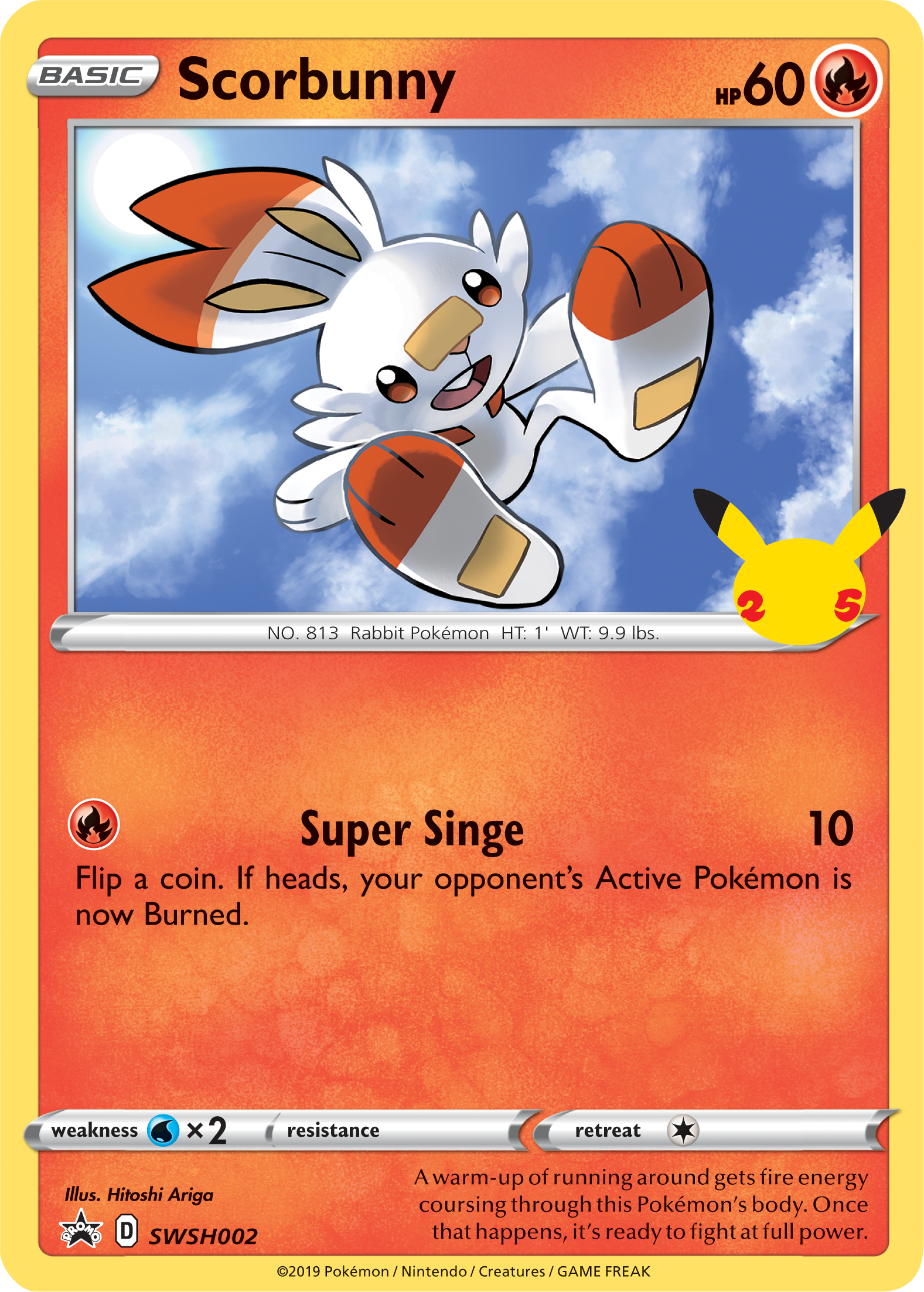 Scorbunny (SWSH002) (Jumbo Card) [First Partner Pack] | Mindsight Gaming