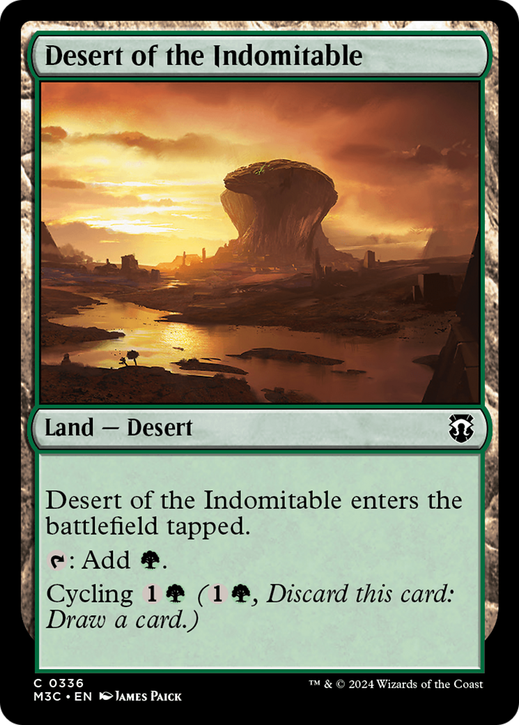 Desert of the Indomitable (Ripple Foil) [Modern Horizons 3 Commander] | Mindsight Gaming